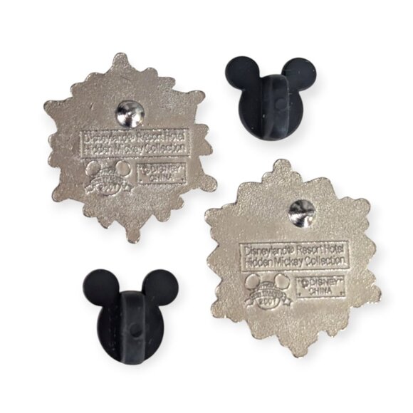 Mickey Mouse and Minnie Mouse Disney Pins: Snowflake - Picture 4 of 5
